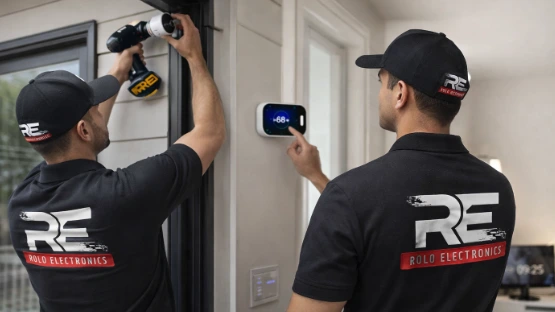 Smart home security installation