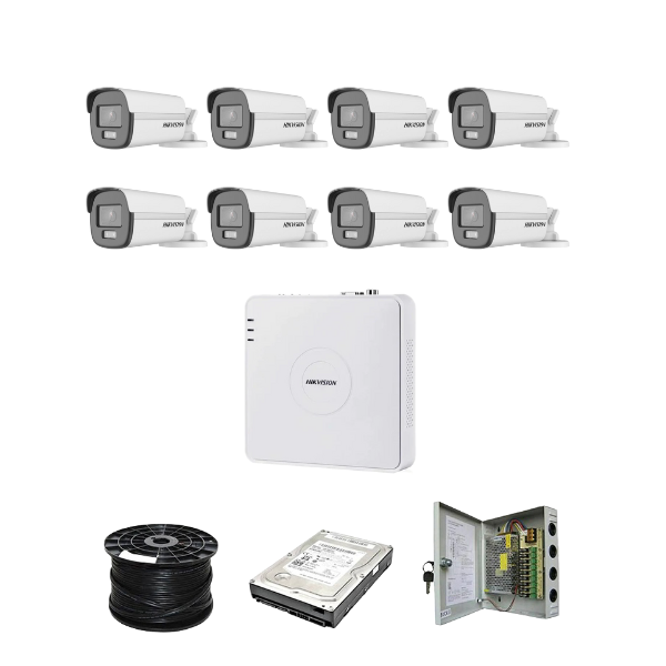 Hikvision Turbo HD ColorVu Kit 8CH DVR