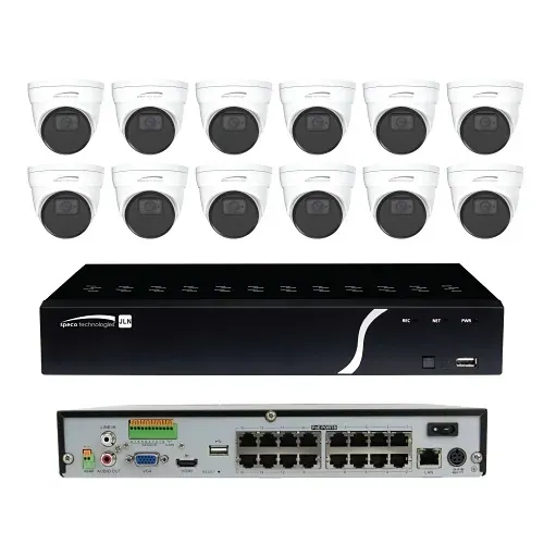Speco 16-Channel NVR Surveillance Kit with (12) 5MP Turret Cameras