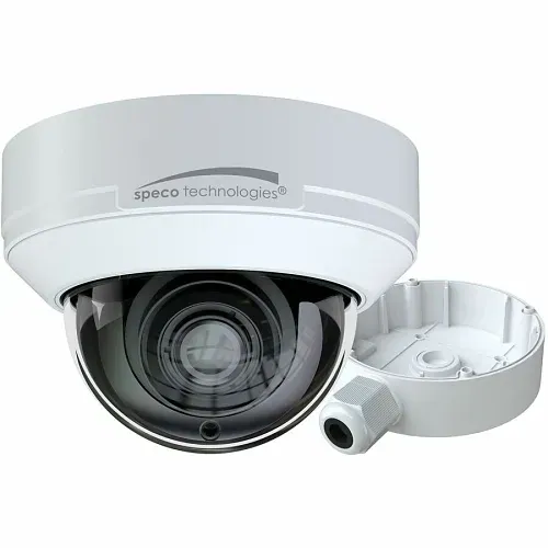 Speco 4MP IP Dome Camera, 4x, IR, IP67, White